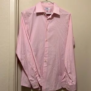 Men’s pink button down dress shirt